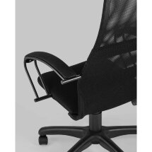 Компьютерное кресло Stool Group офисное Сеймур сетка черный крестовина пластик