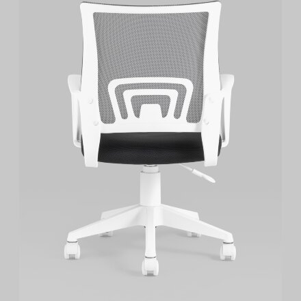 Кресло офисное TopChairs ST-BASIC-W серый крестовина пластик белый 