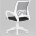 Кресло офисное TopChairs ST-BASIC-W серый крестовина пластик белый 