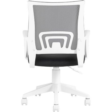 Кресло офисное TopChairs ST-BASIC-W серый крестовина пластик белый 