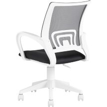 Кресло компьютерное TopChairs офисное TopChairs ST-BASIC-W серый крестовина пластик белый