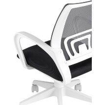 Кресло компьютерное TopChairs офисное TopChairs ST-BASIC-W серый крестовина пластик белый
