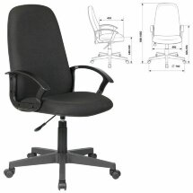 Кресло офисное BRABIX &quot;Element EX-289&quot;, ткань, черное, 532092