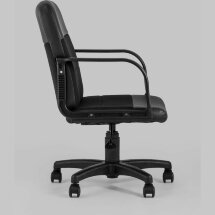 Компьютерное кресло Stool Group офисное Чарли М обивка экокожа ткань черный крестовина нейлон