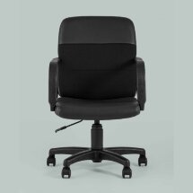 Компьютерное кресло Stool Group офисное Чарли М обивка экокожа ткань черный крестовина нейлон