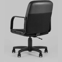Компьютерное кресло Stool Group офисное Чарли М обивка экокожа ткань черный крестовина нейлон