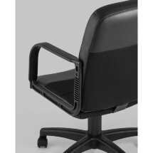 Компьютерное кресло Stool Group офисное Чарли М обивка экокожа ткань черный крестовина нейлон